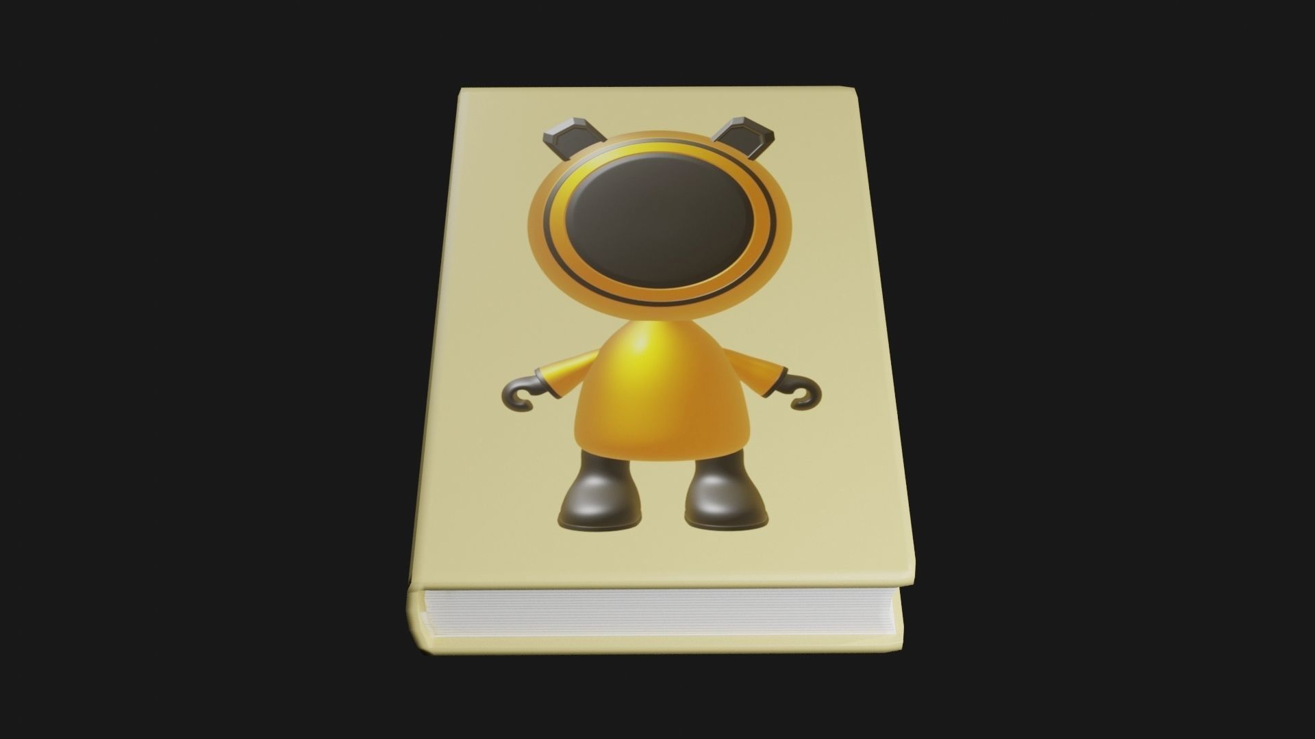 Book Model BM01 Low-poly 3D model_1
