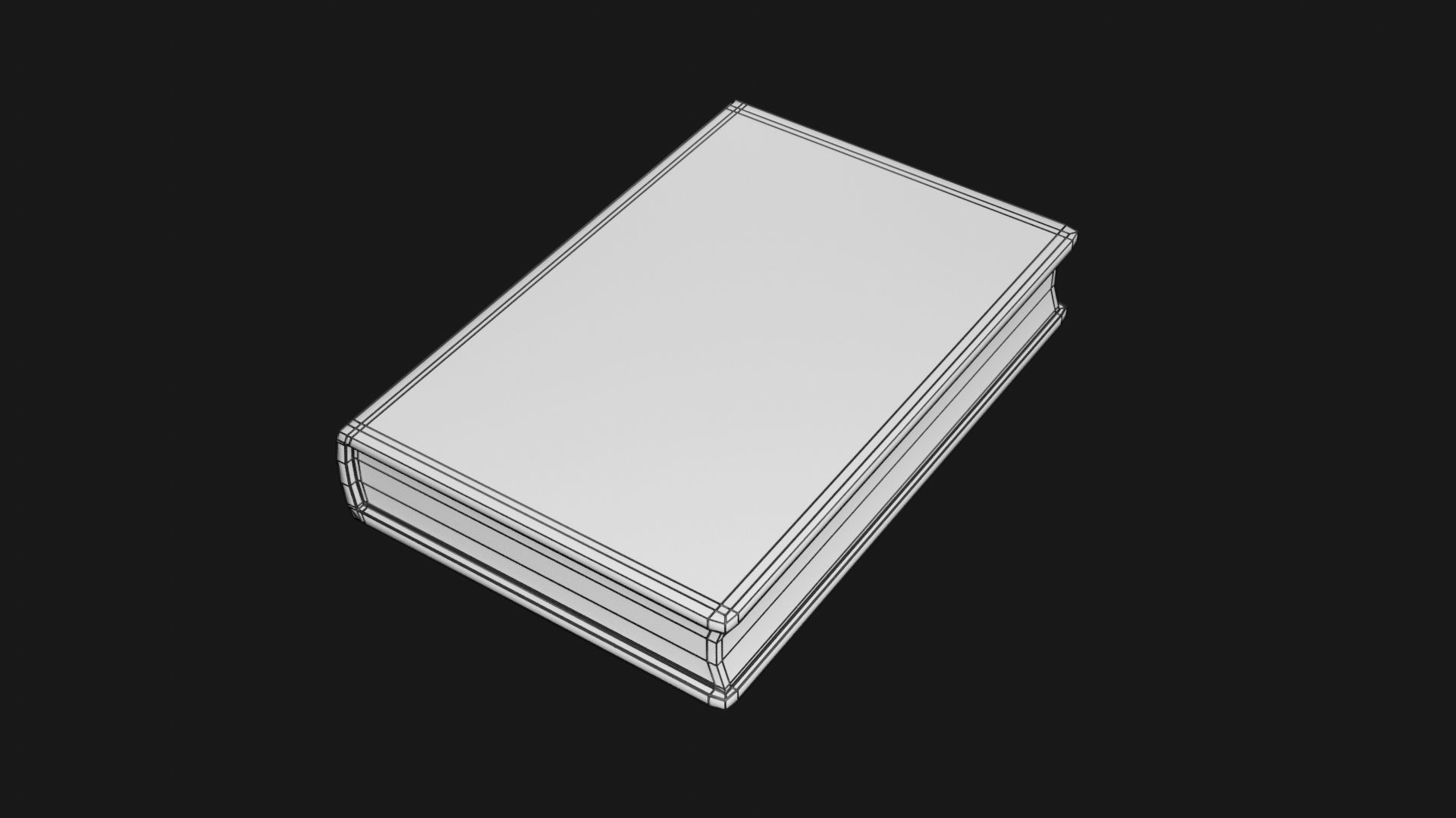 Book Model BM01 Low-poly 3D model_6