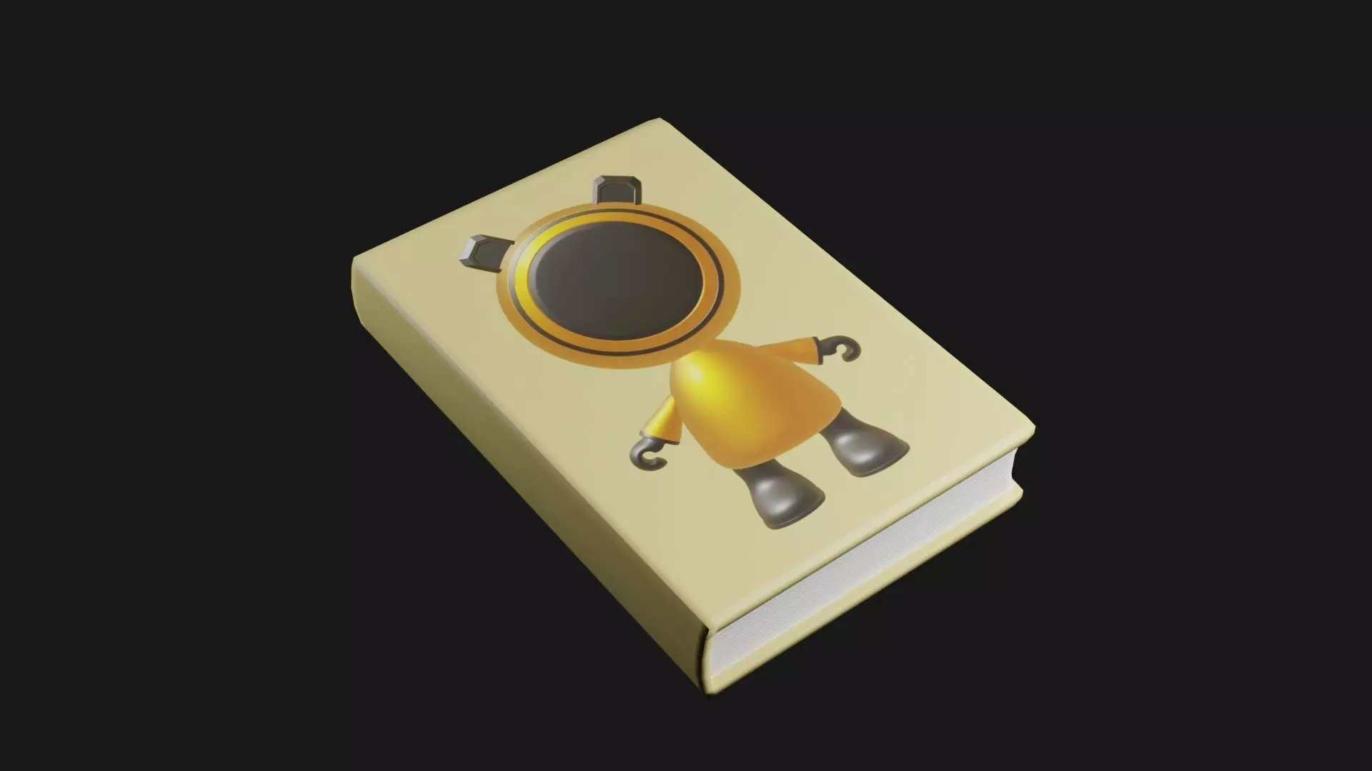Book Model BM01 Low-poly 3D model_0