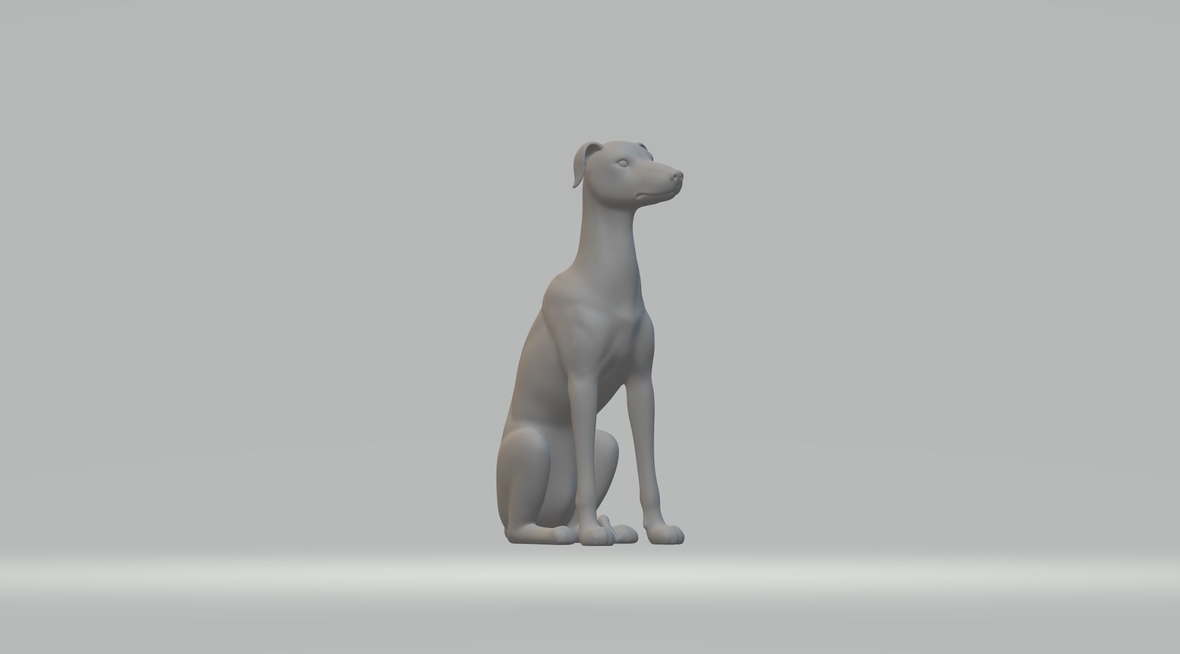 Doberman dog 3D print model_3
