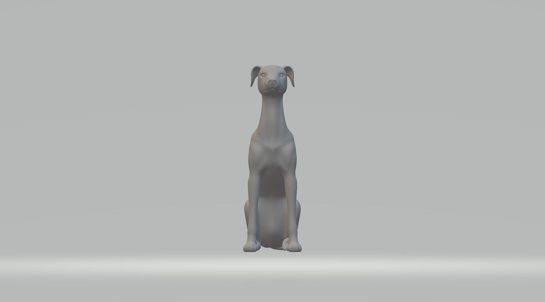 Doberman dog 3D print model_4