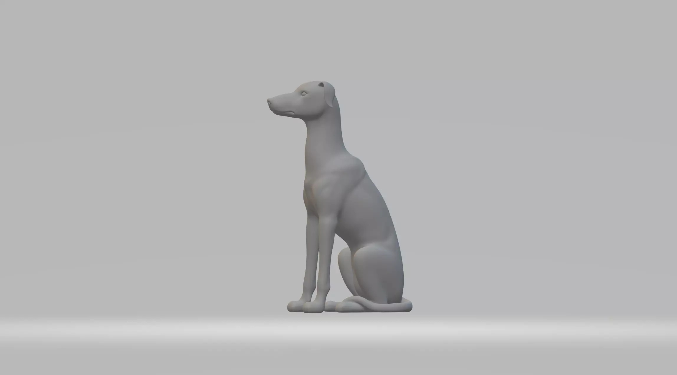 Doberman dog 3D print model_0