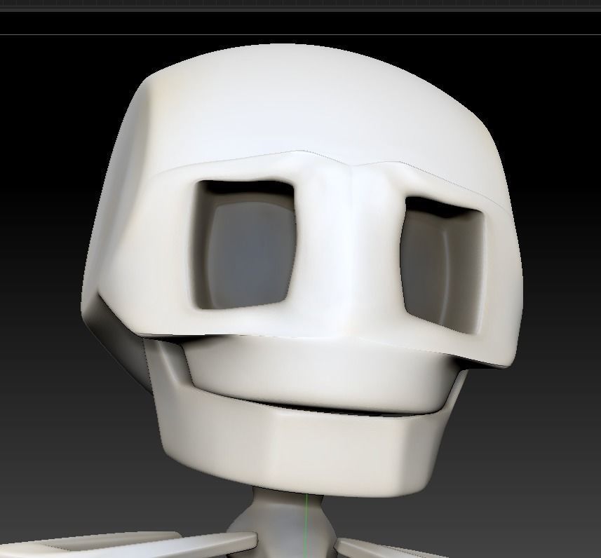 Iskillitoon - Cartoon Skeleton Warrior Mobile Game Ready  Low-poly 3D model_7