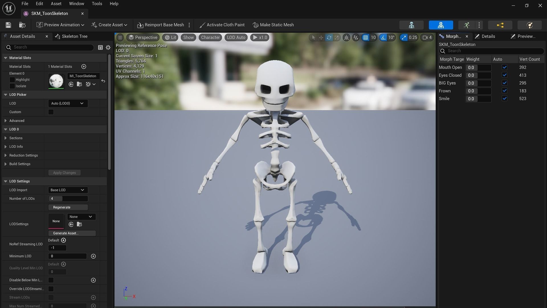 Iskillitoon - Cartoon Skeleton Warrior Mobile Game Ready  Low-poly 3D model_10