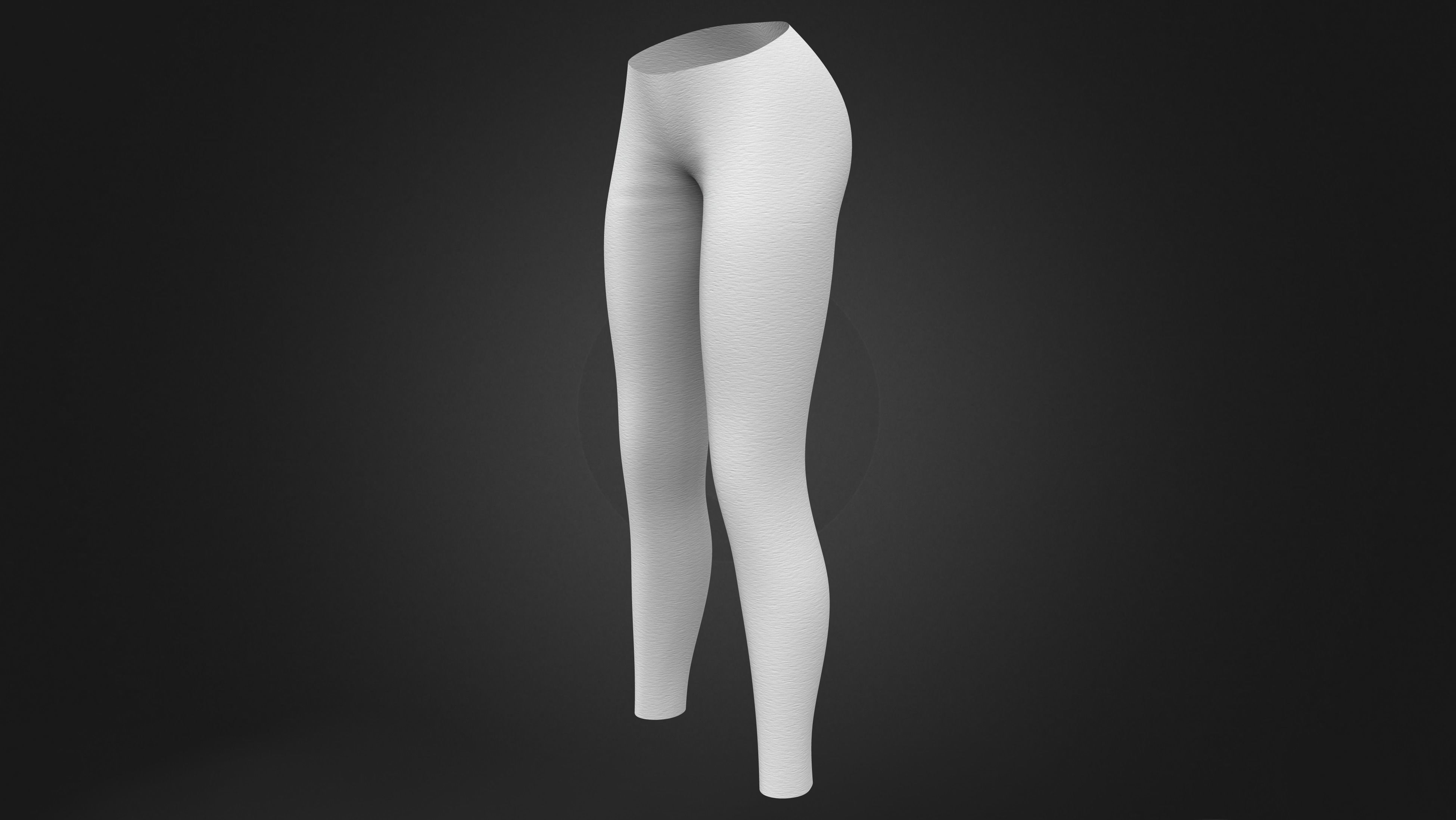 Ladies Leggings Low-poly 3D model_8