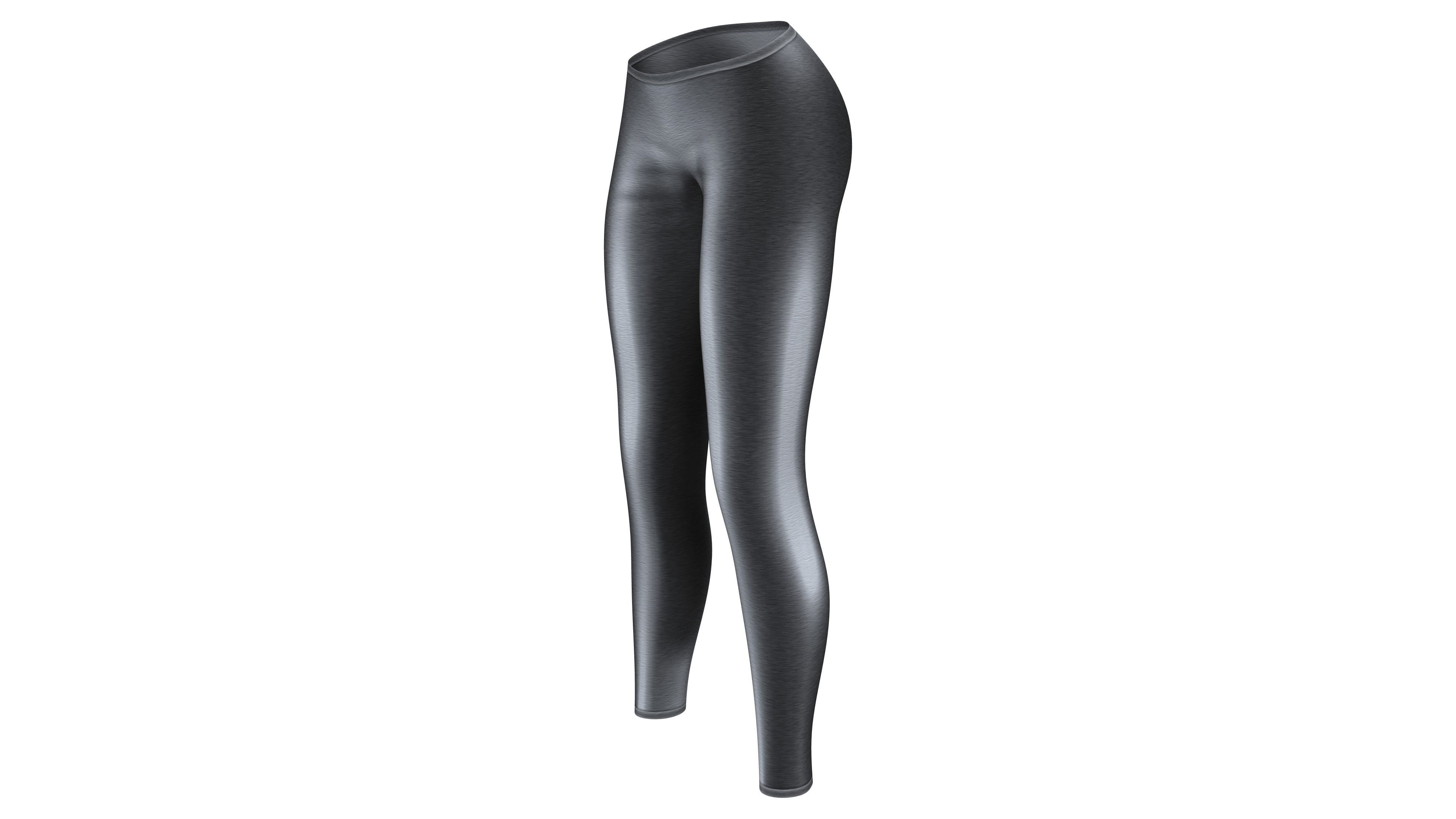 Ladies Leggings Low-poly 3D model_3