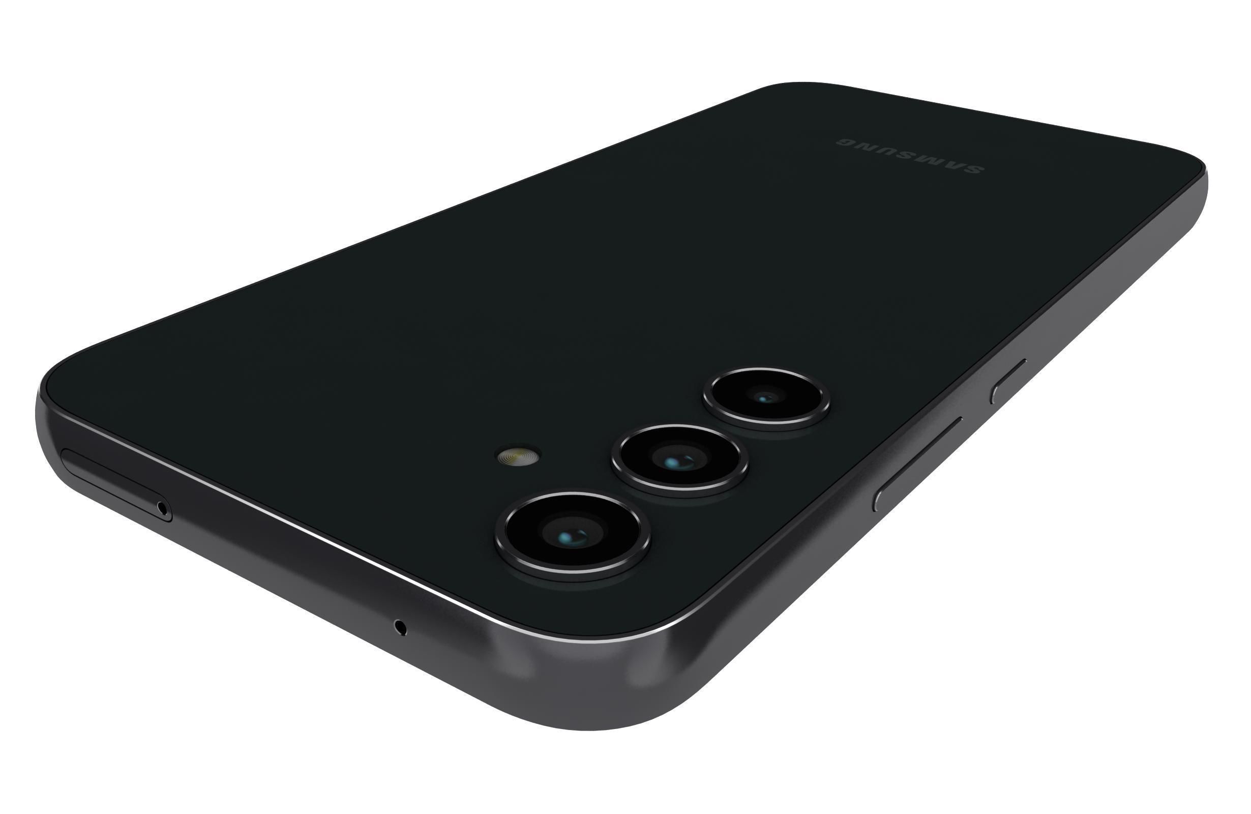 Samsung Galaxy A54 Black Low-poly 3D model_15