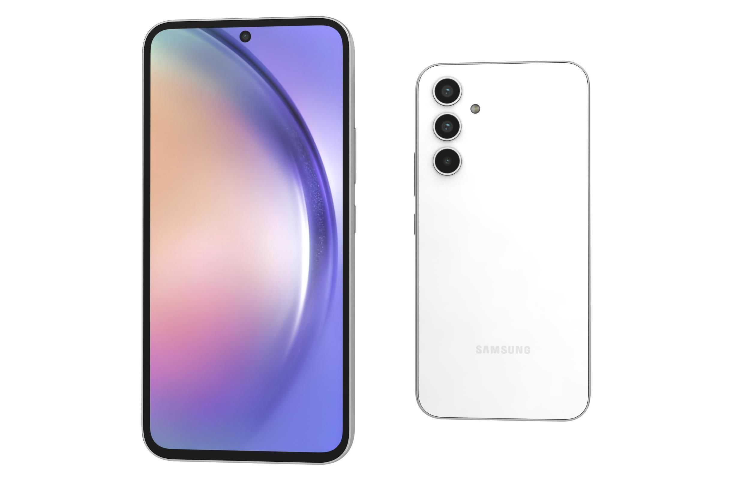 Samsung Galaxy A54 All Colors Low-poly 3D model_19