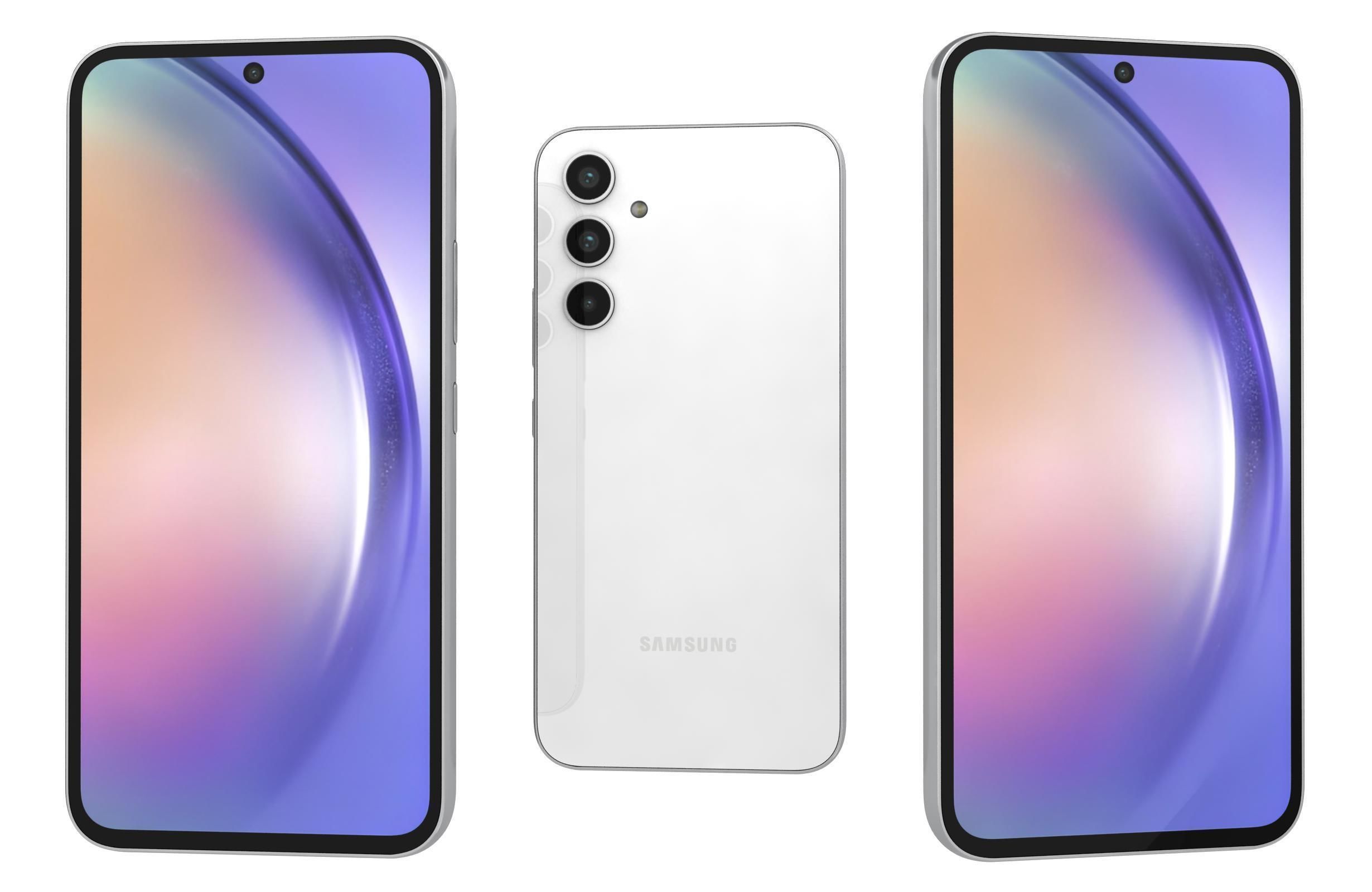 Samsung Galaxy A54 All Colors Low-poly 3D model_13