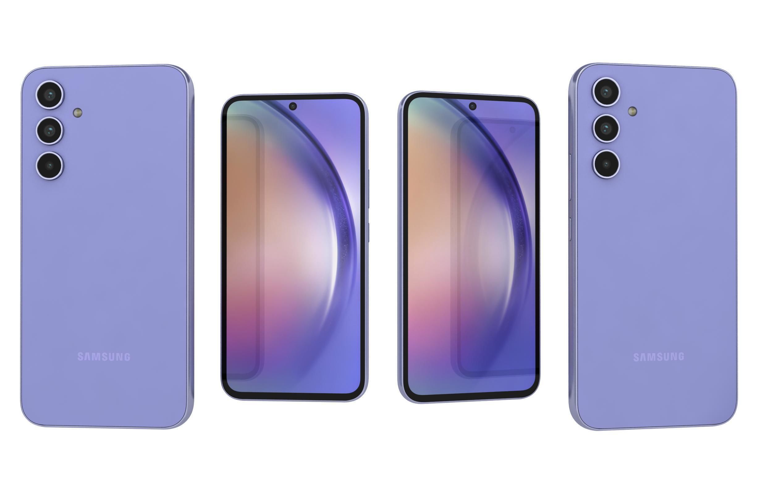 Samsung Galaxy A54 All Colors Low-poly 3D model_40