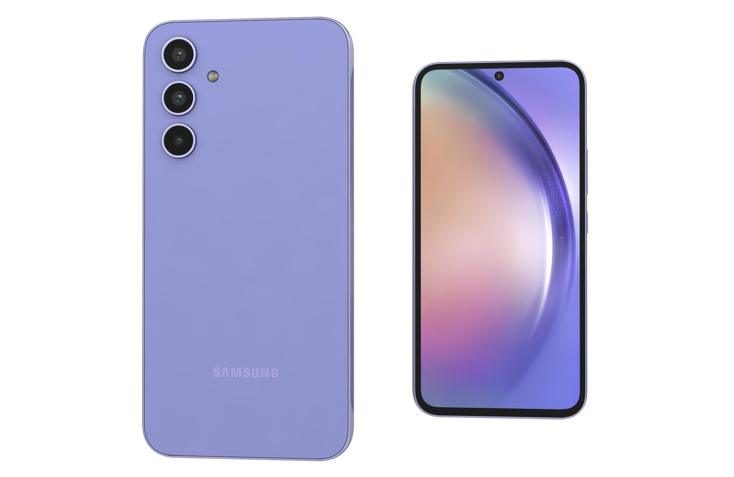 Samsung Galaxy A54 All Colors Low-poly 3D model_44