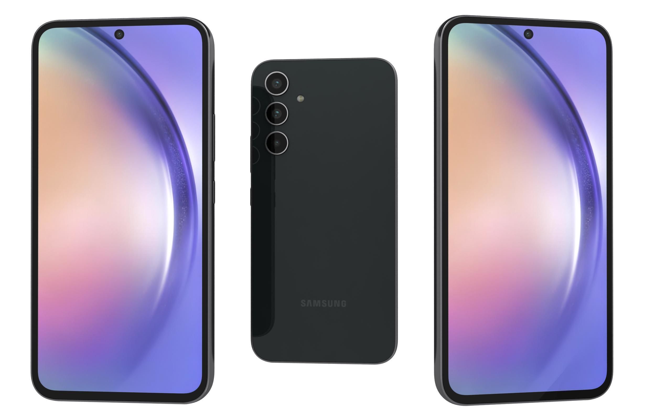 Samsung Galaxy A54 All Colors Low-poly 3D model_1