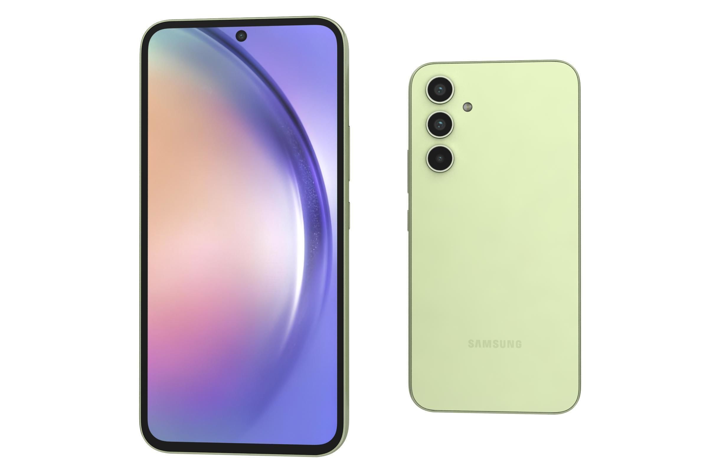 Samsung Galaxy A54 All Colors Low-poly 3D model_31