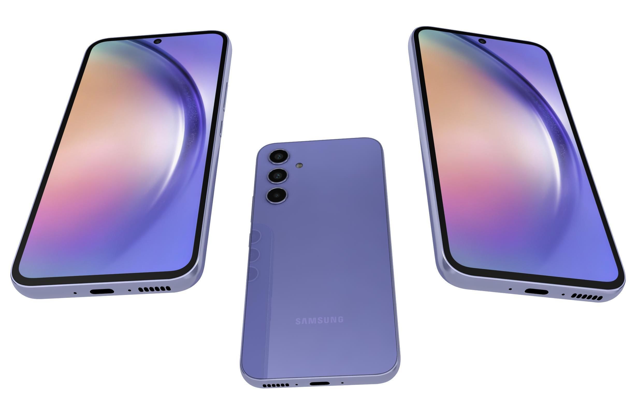 Samsung Galaxy A54 All Colors Low-poly 3D model_39