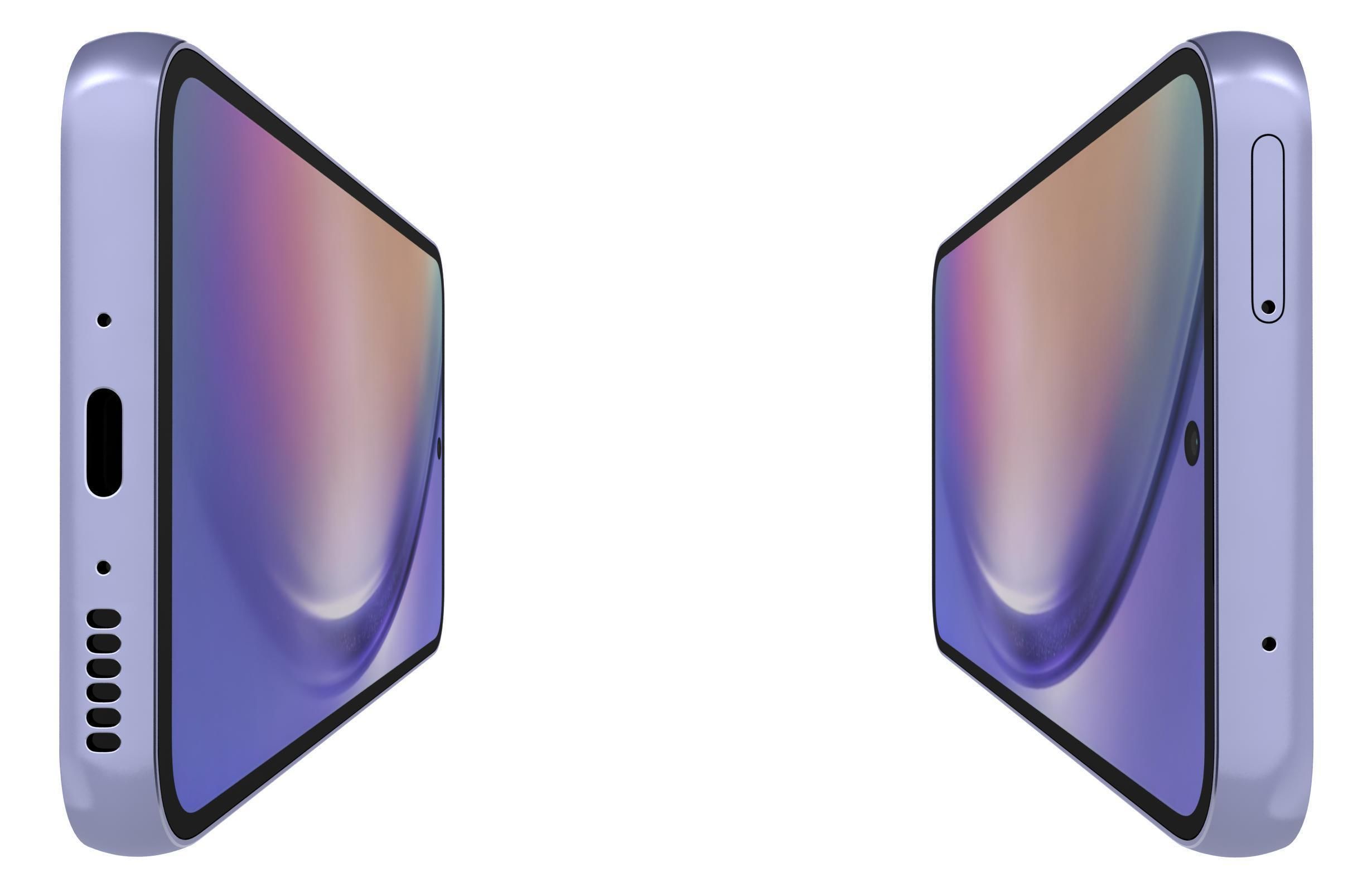 Samsung Galaxy A54 All Colors Low-poly 3D model_45