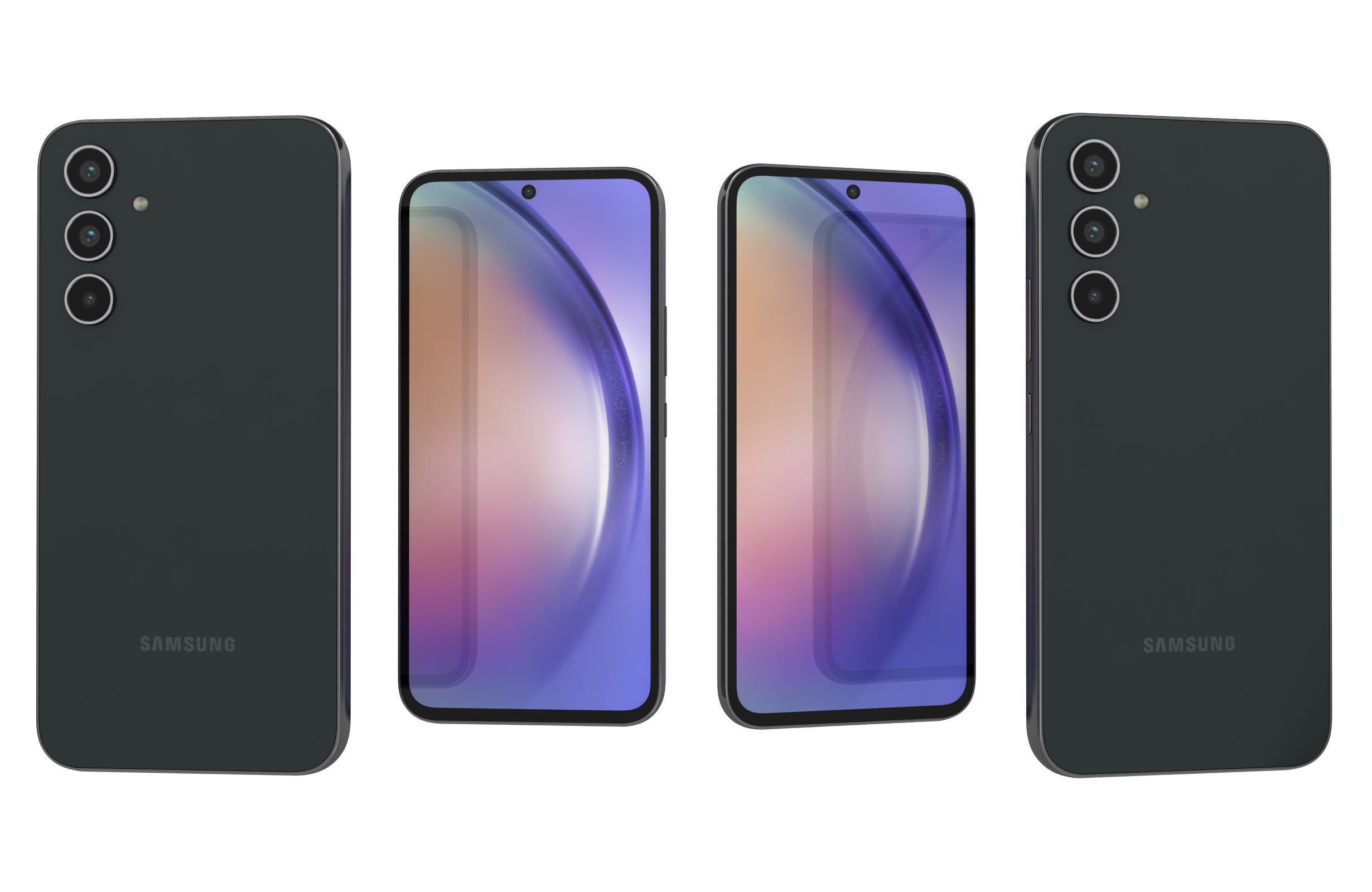 Samsung Galaxy A54 All Colors Low-poly 3D model_4