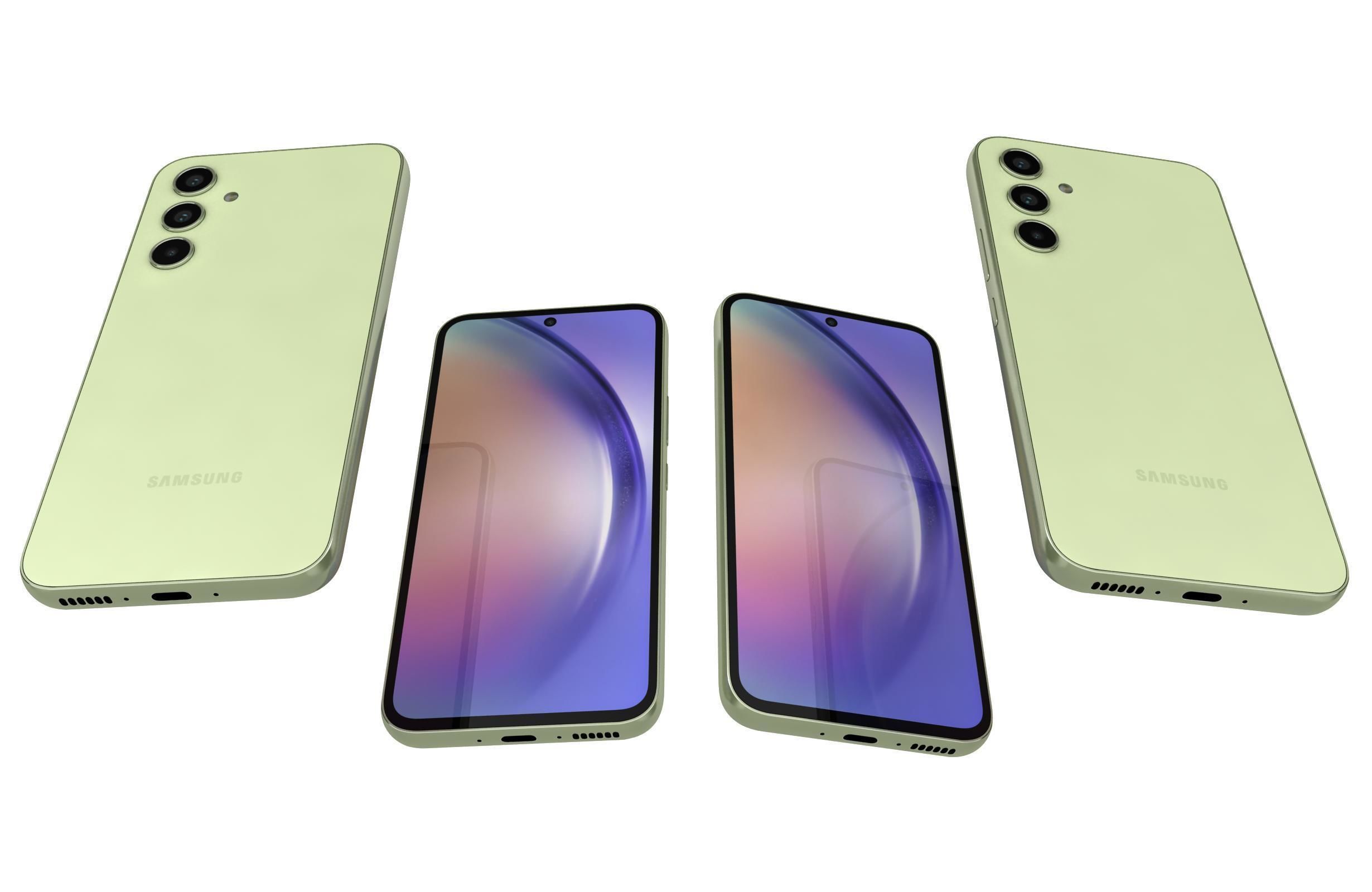 Samsung Galaxy A54 All Colors Low-poly 3D model_30