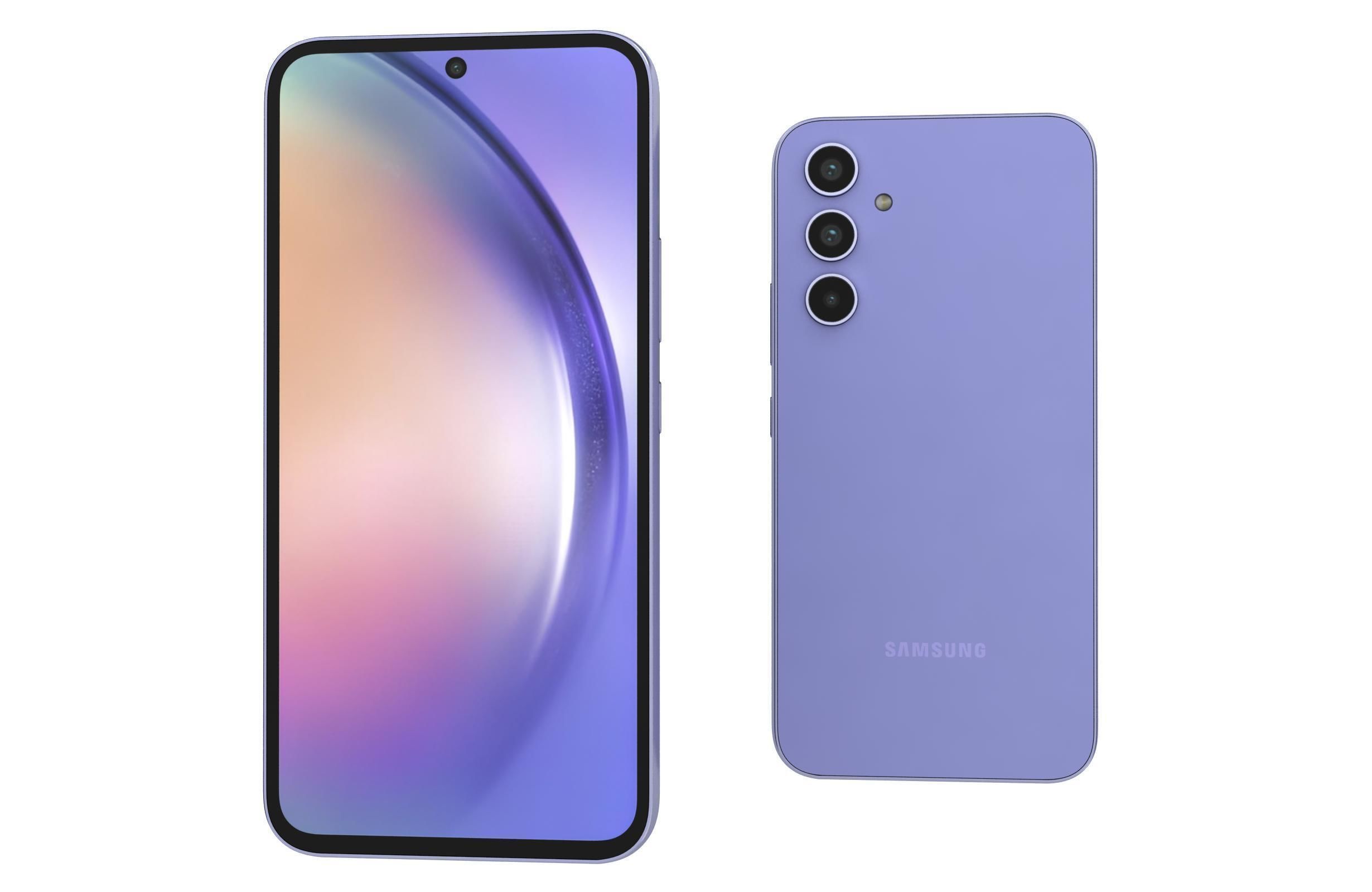 Samsung Galaxy A54 All Colors Low-poly 3D model_43