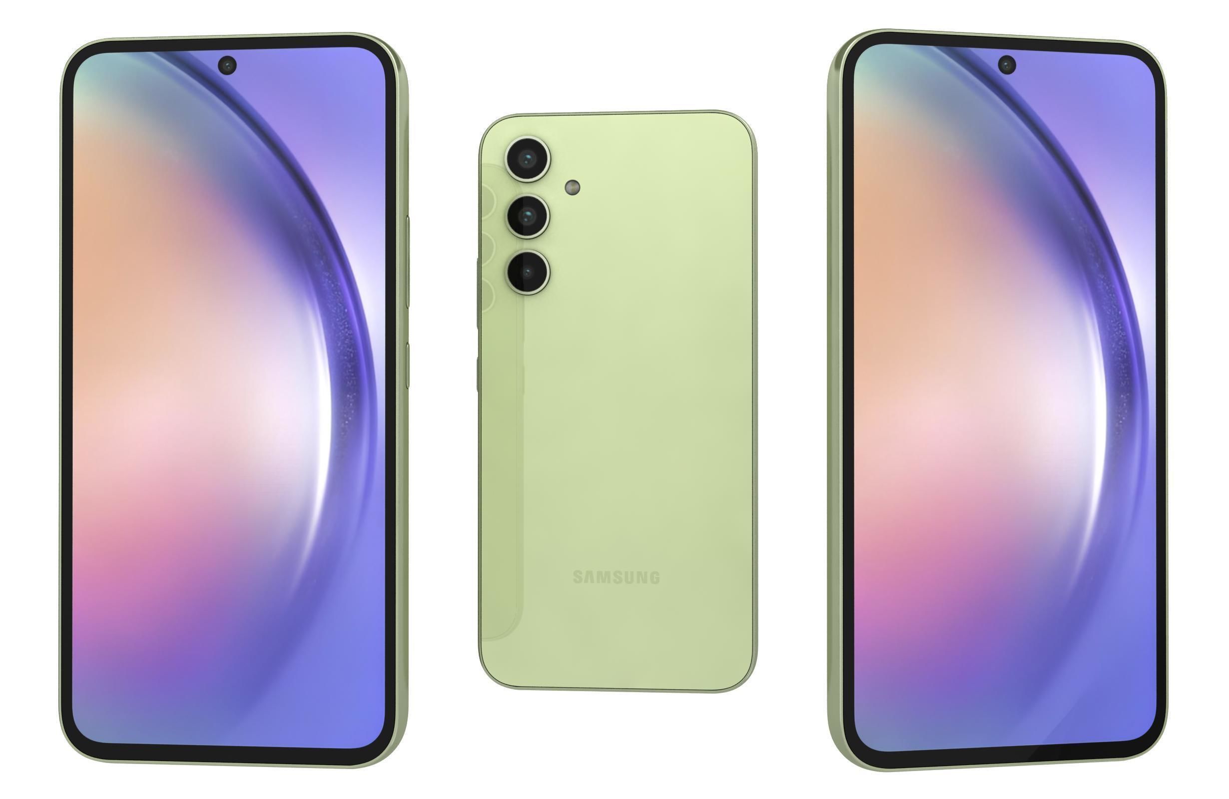 Samsung Galaxy A54 All Colors Low-poly 3D model_25