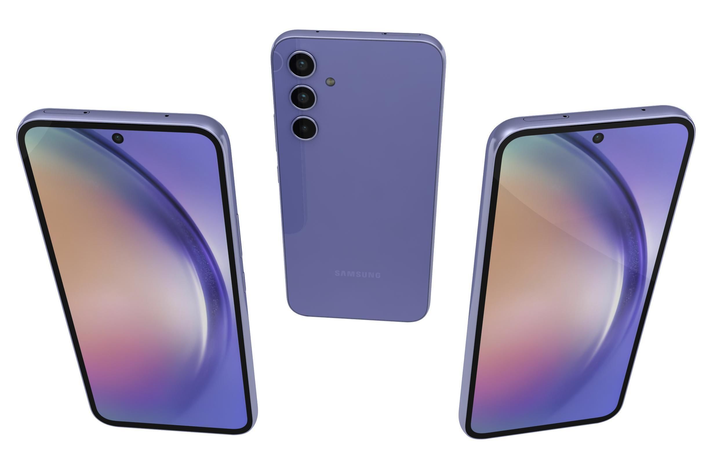 Samsung Galaxy A54 All Colors Low-poly 3D model_38