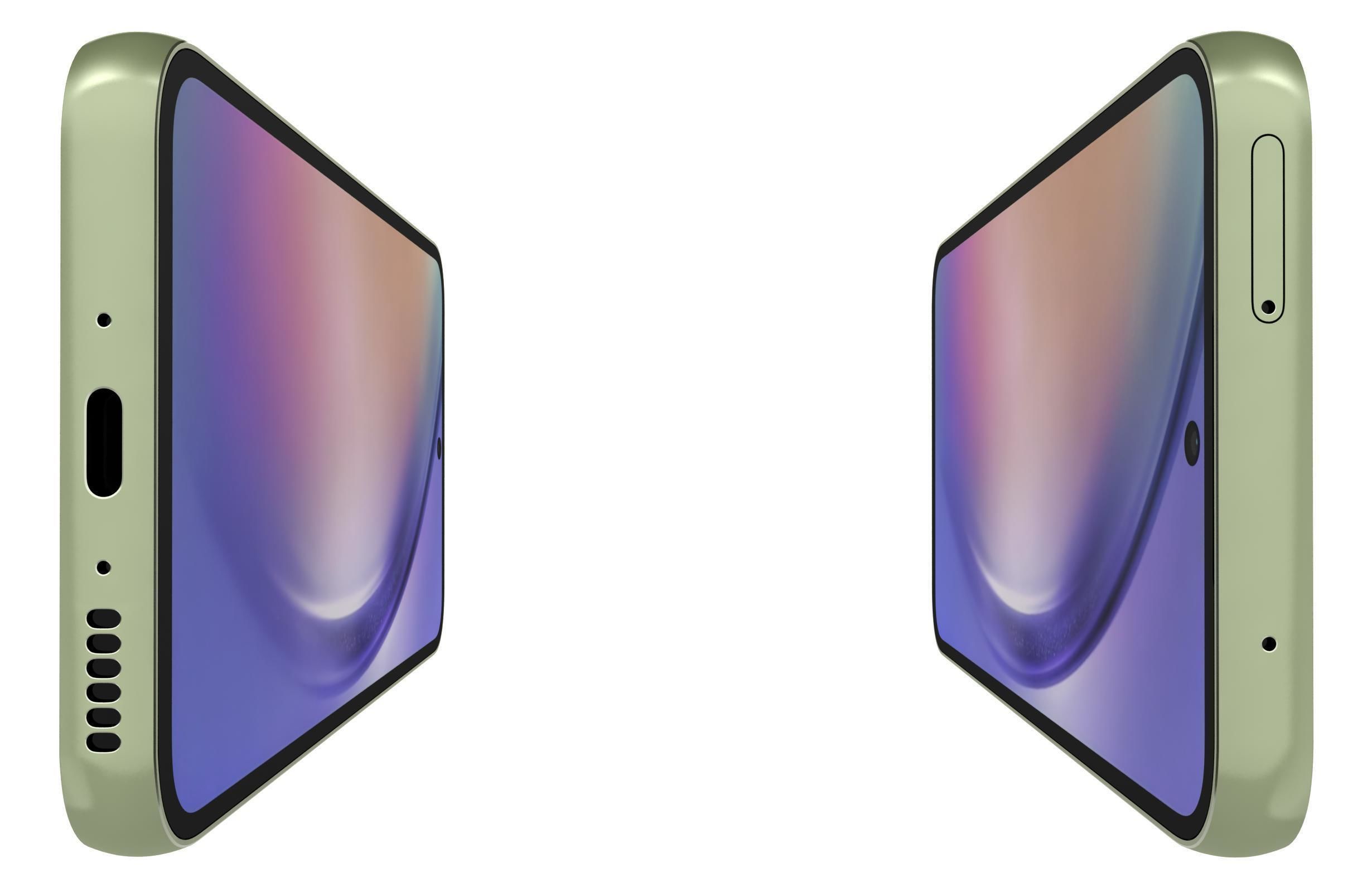 Samsung Galaxy A54 All Colors Low-poly 3D model_33