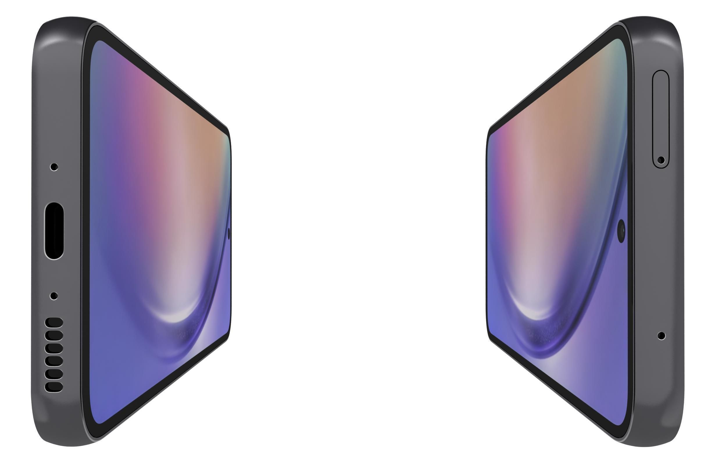 Samsung Galaxy A54 All Colors Low-poly 3D model_9