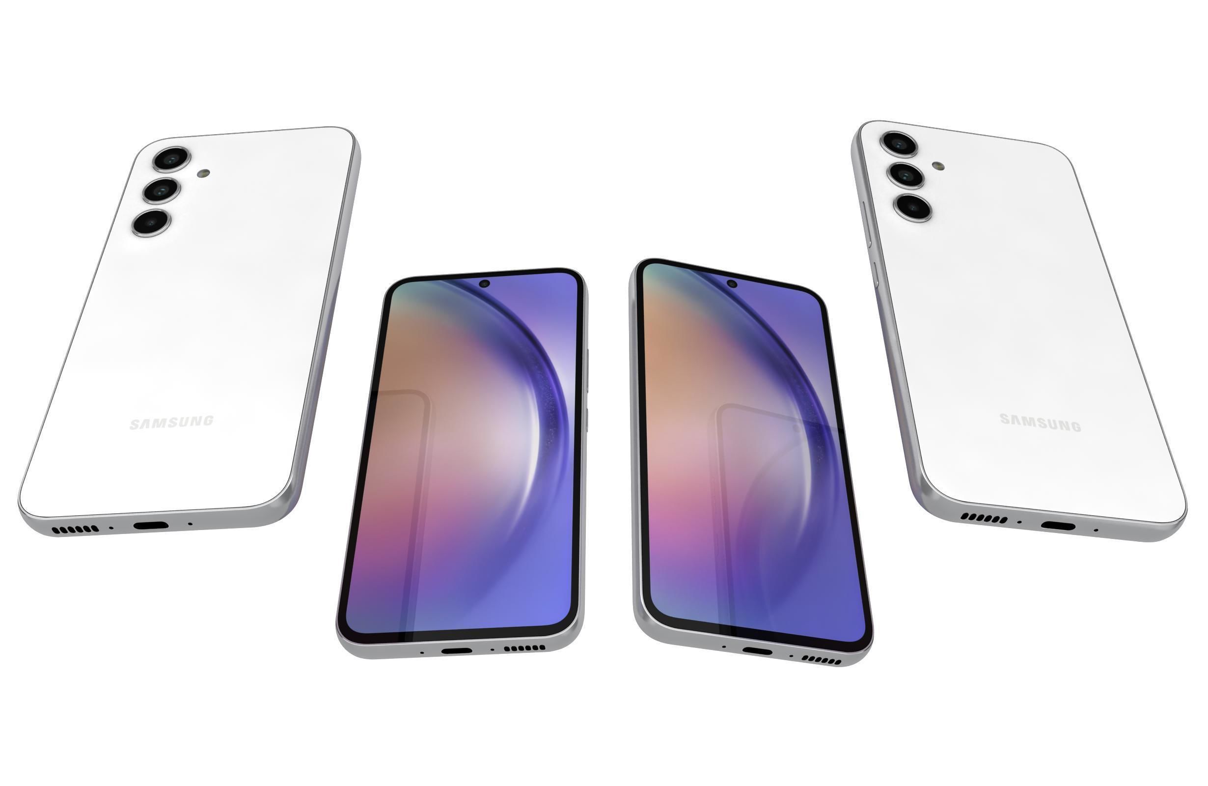 Samsung Galaxy A54 All Colors Low-poly 3D model_18