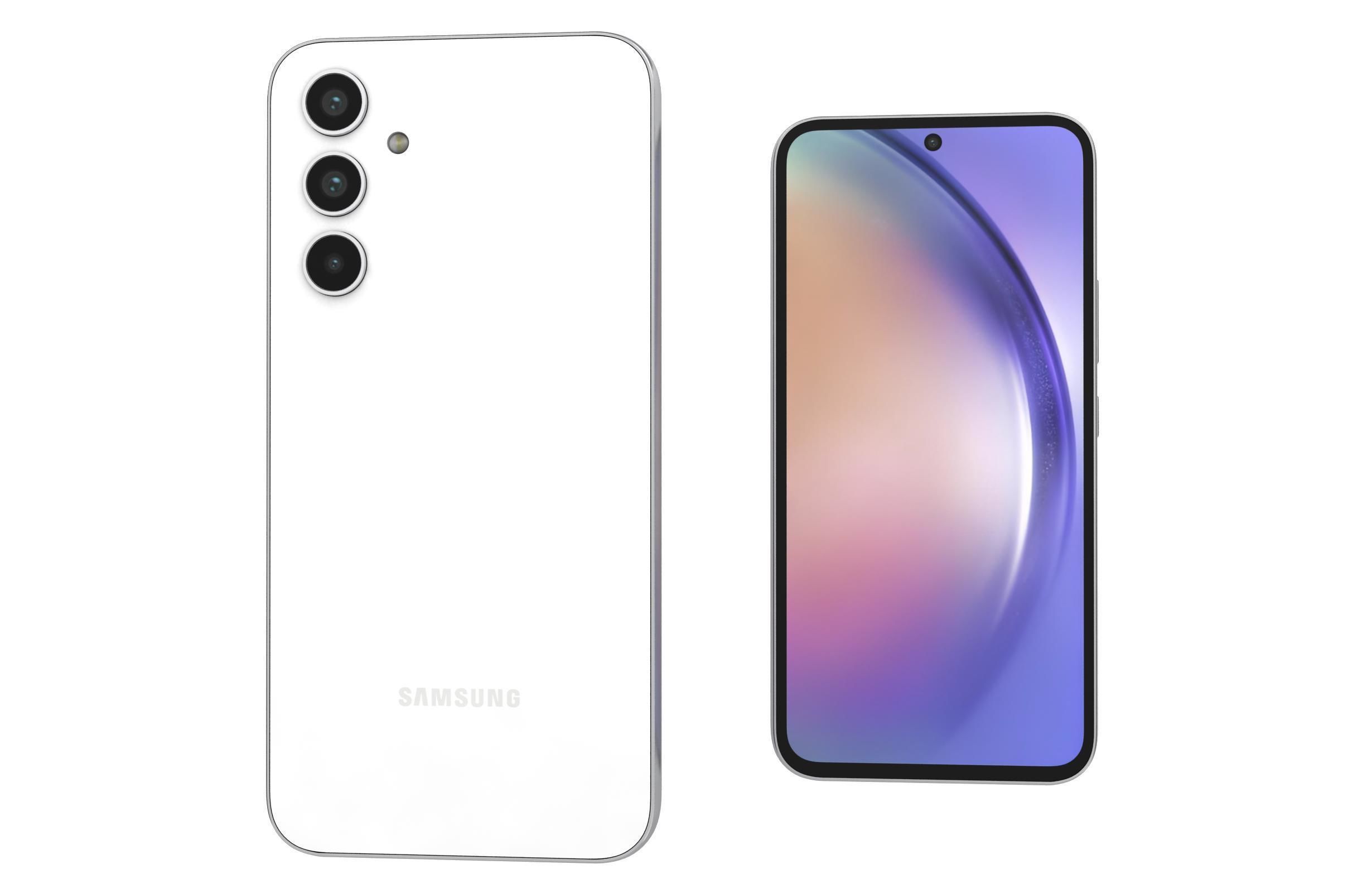 Samsung Galaxy A54 All Colors Low-poly 3D model_20