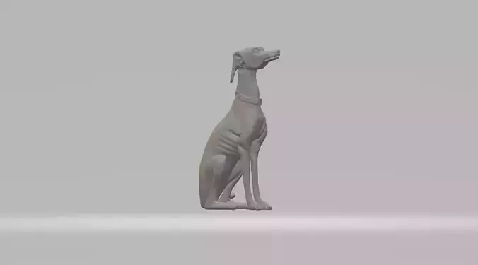 Greyhound Dog 3D print model