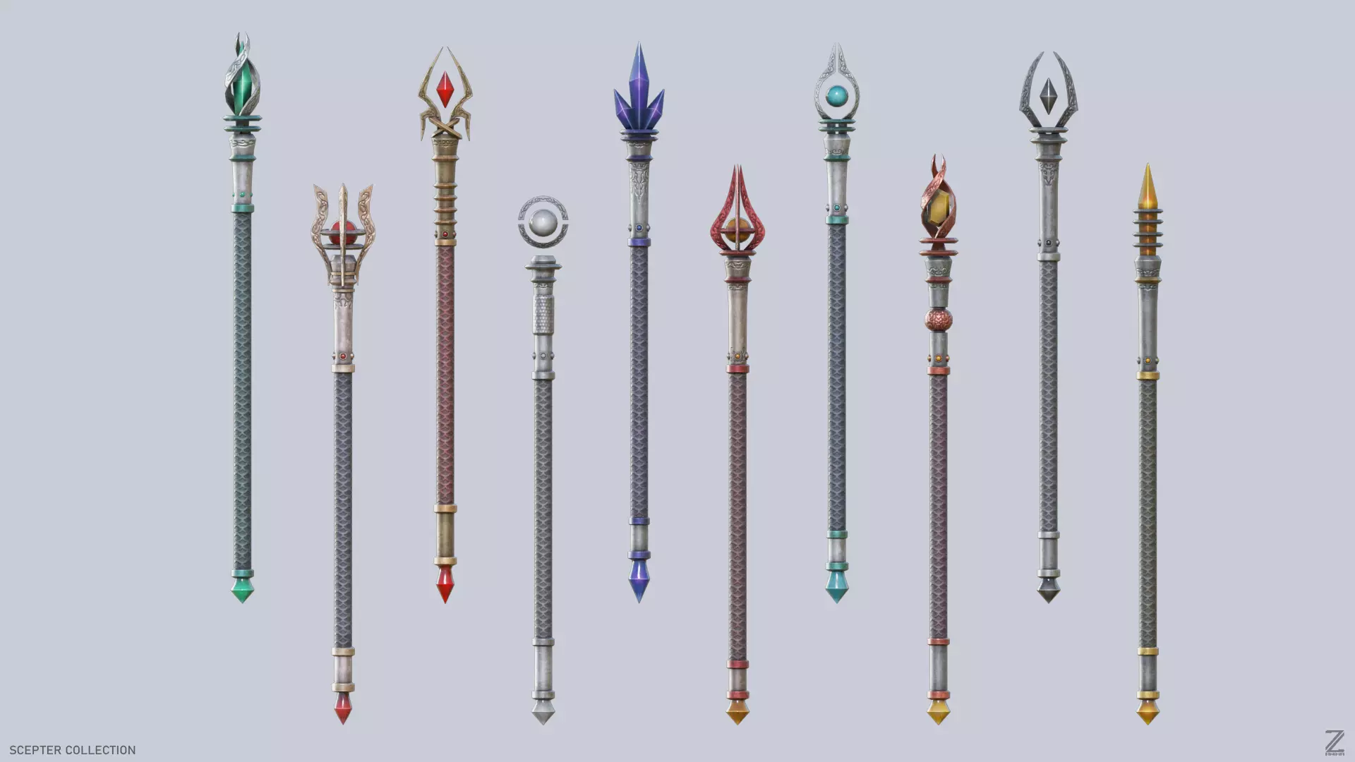 Scepter collection sword and spear _0