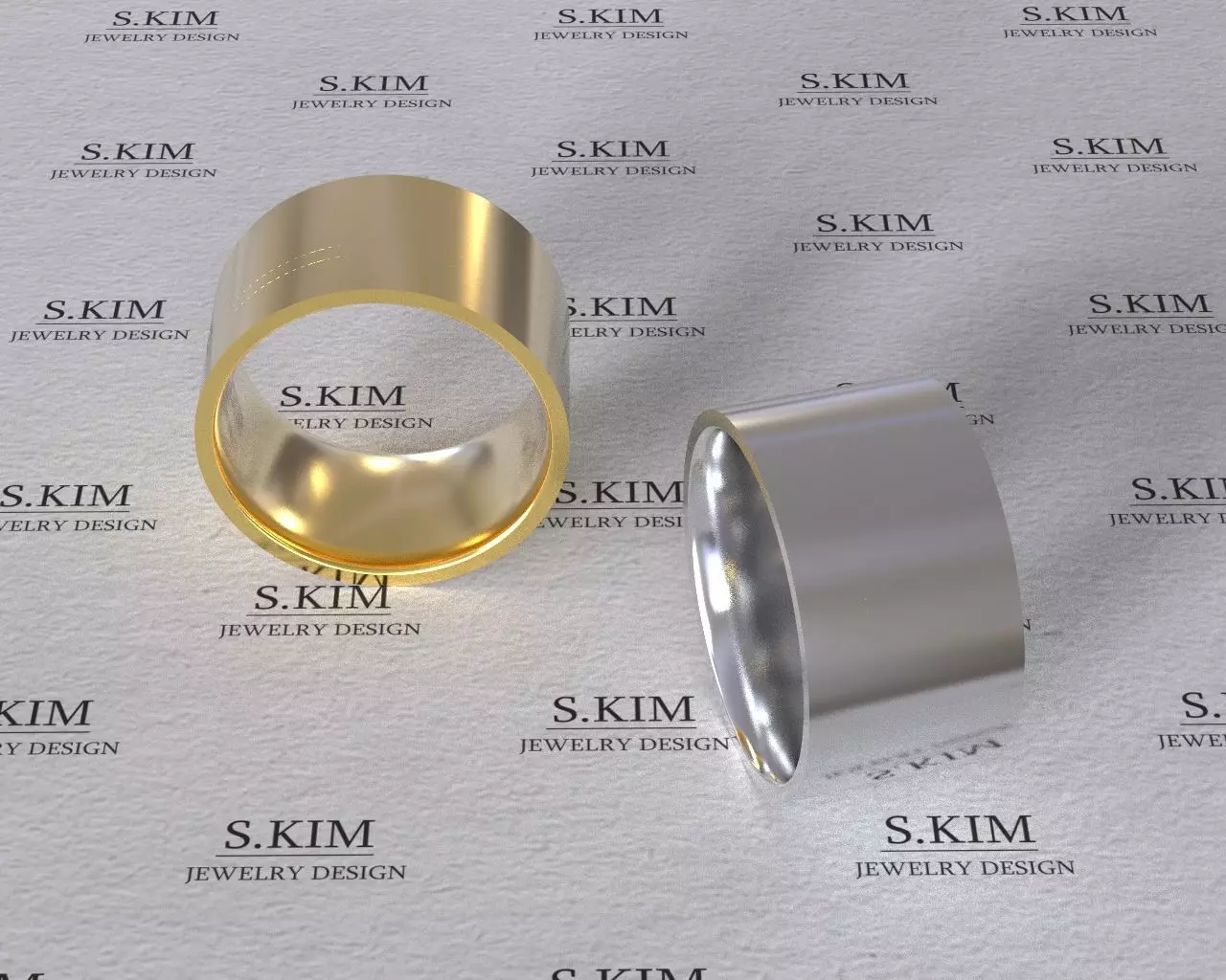 Flat ring 10mm with comfort inner many sizes 3D print model