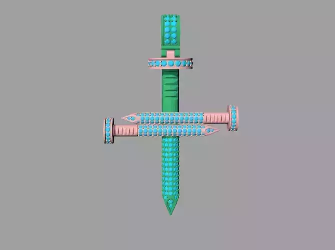 Nail cross 3D print model