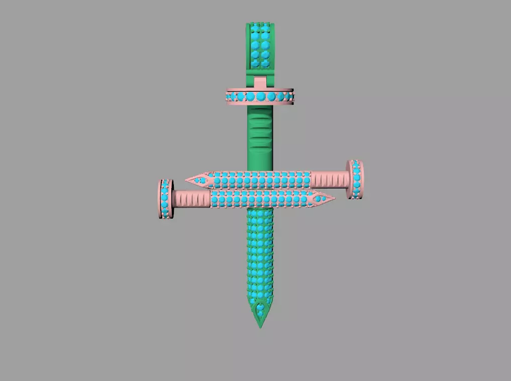 Nail cross 3D print model