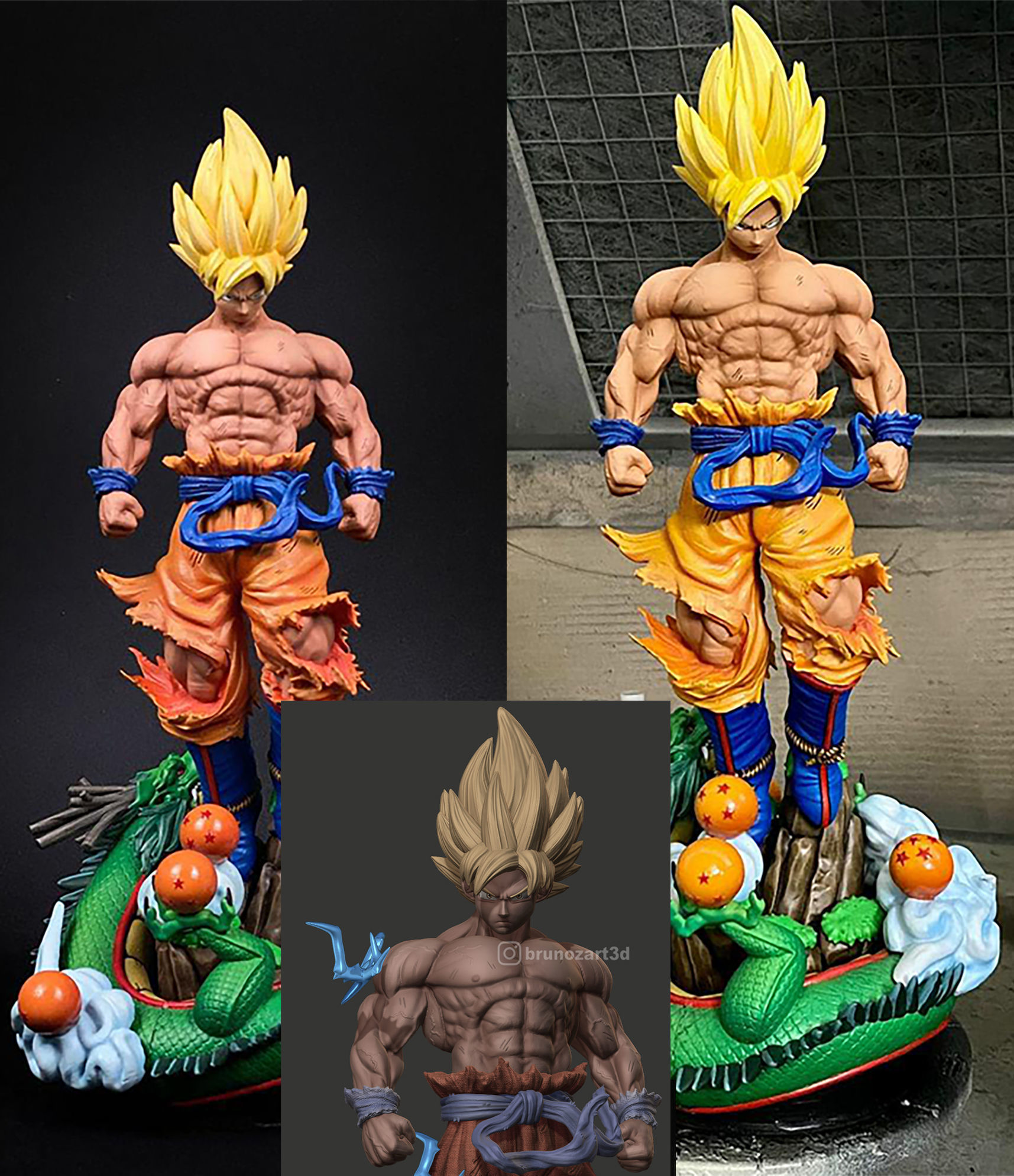 Goku SSJ 3 Full Vers 3D print model_12
