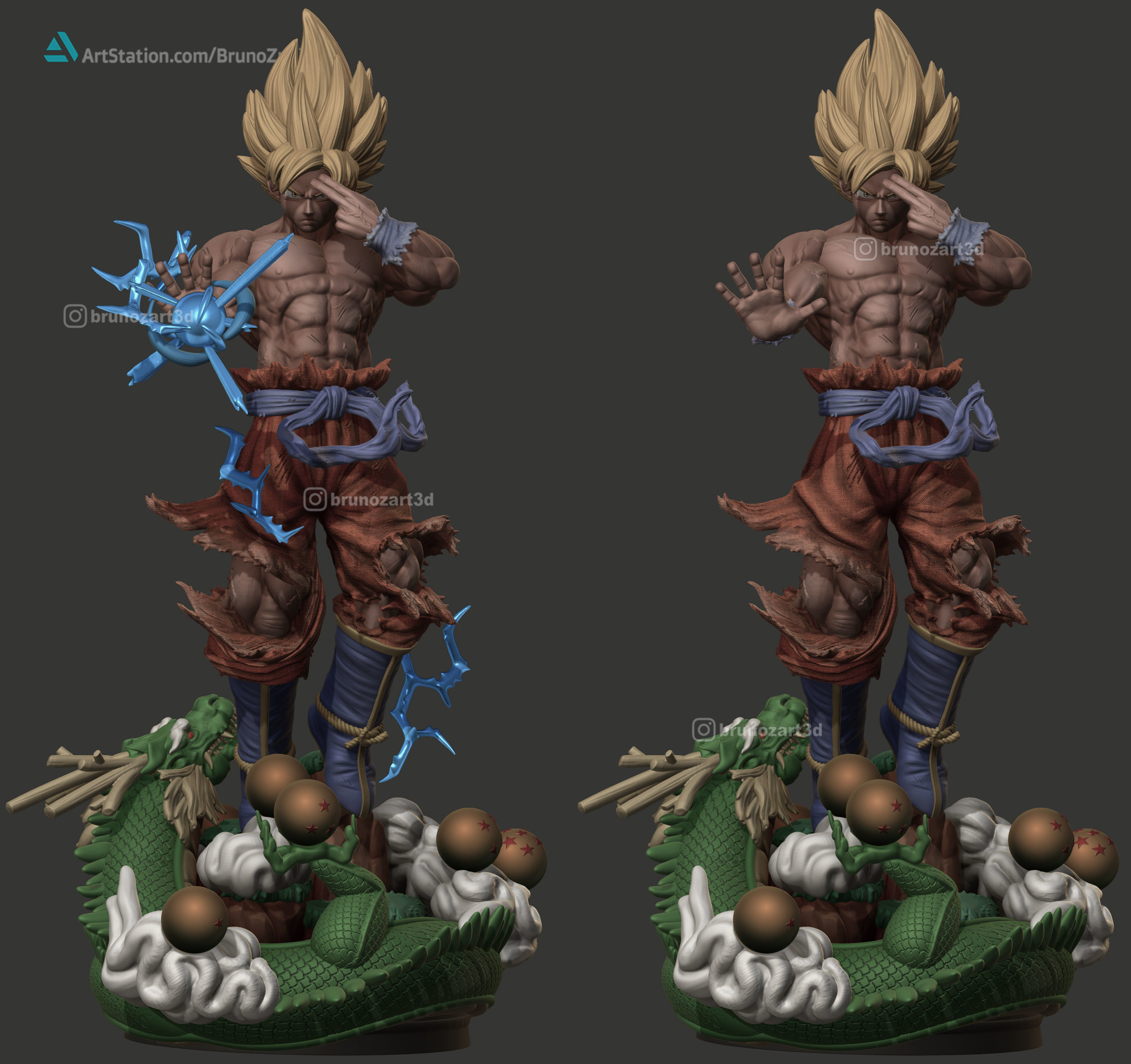 Goku SSJ 3 Full Vers 3D print model_3