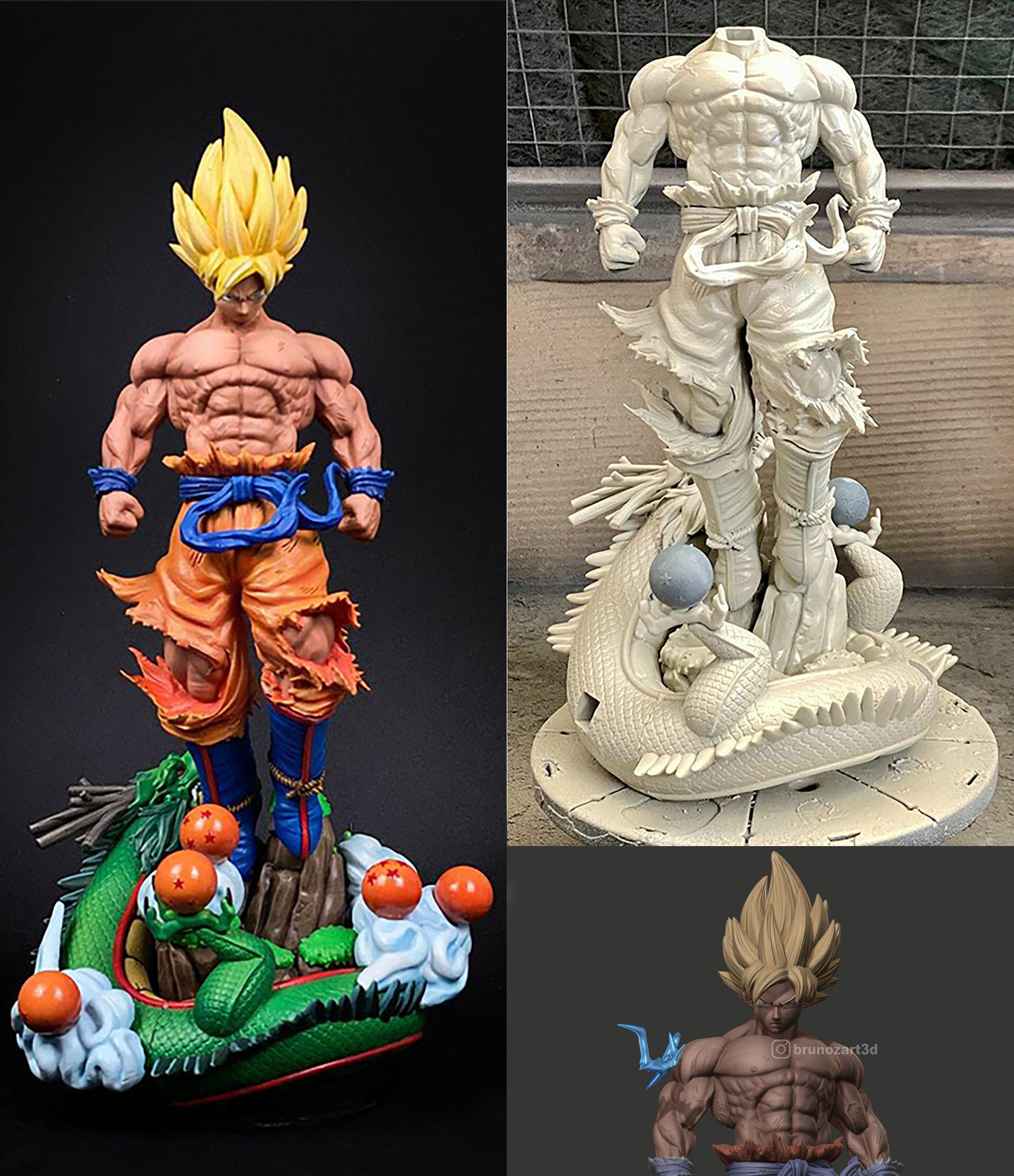 Goku SSJ 3 Full Vers 3D print model_11