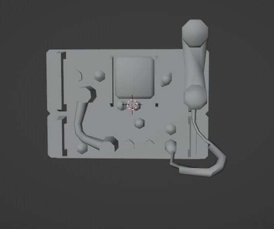 Army Radio  Low-poly 3D model_18