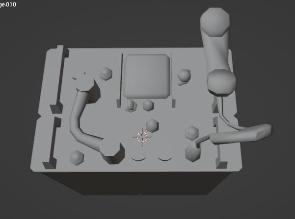 Army Radio  Low-poly 3D model_22