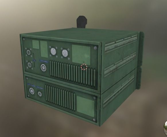 Army Radio  Low-poly 3D model_13