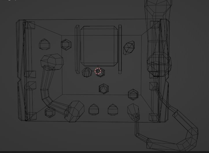 Army Radio  Low-poly 3D model_17