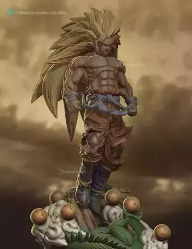 Goku SSJ3  3D print model