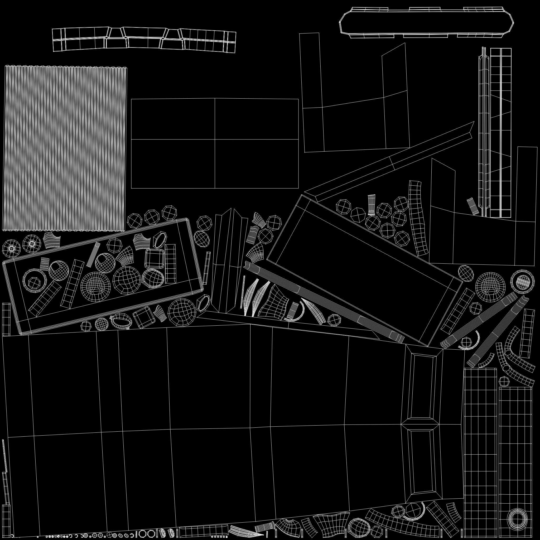 Coffee Machine Low-poly 3D model_8