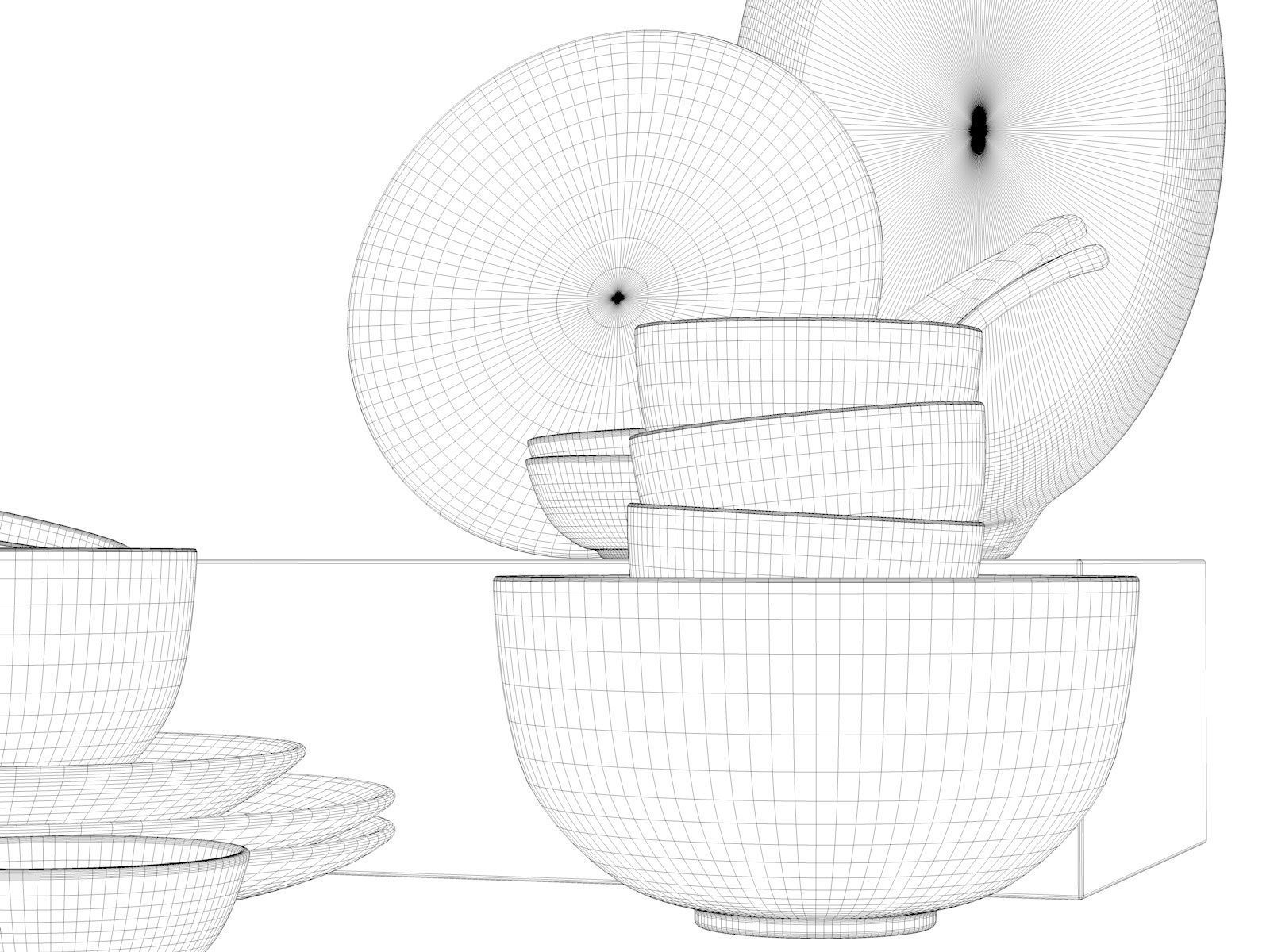 Tableware Set 11 3D model_4