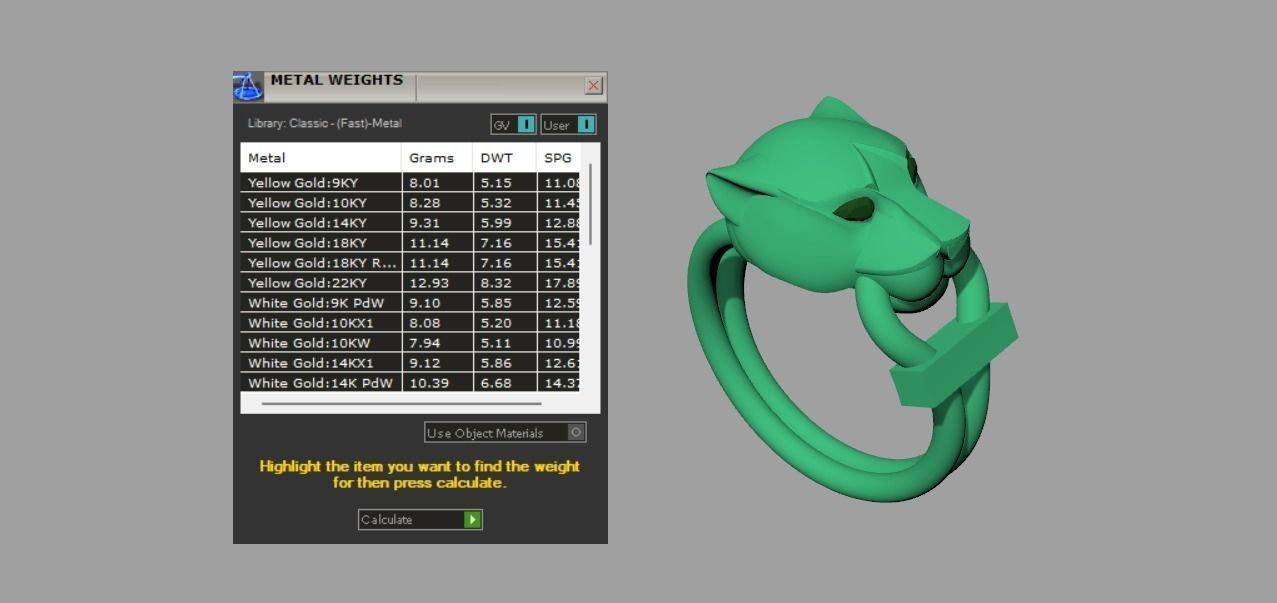 Pantera ring 3D print model_6