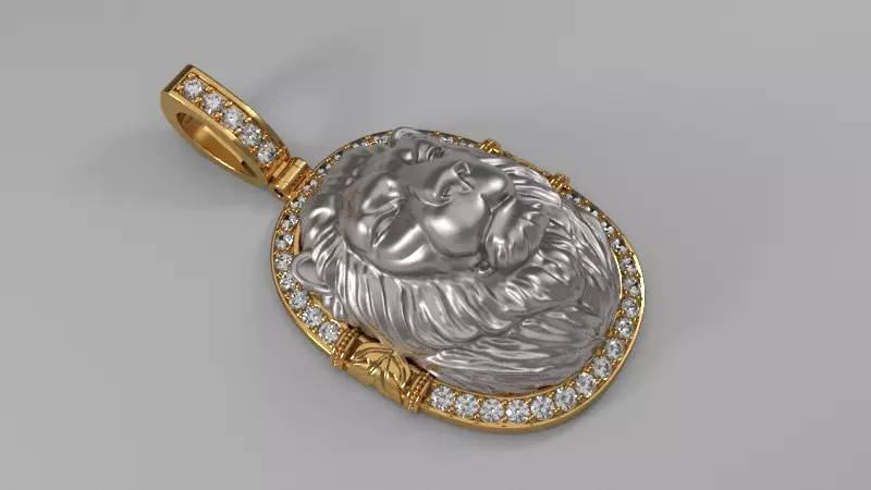 lion pendant Free 3D print model
