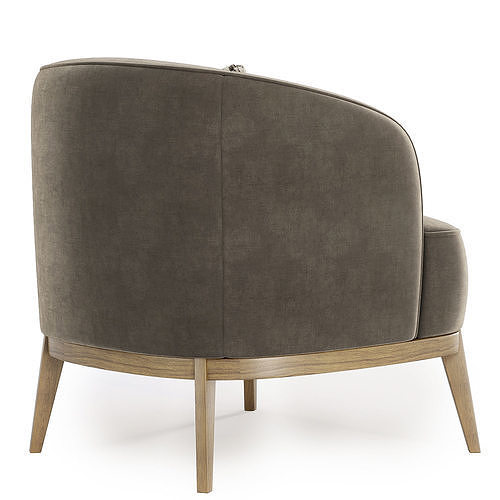 megan arm chair 3D model 5