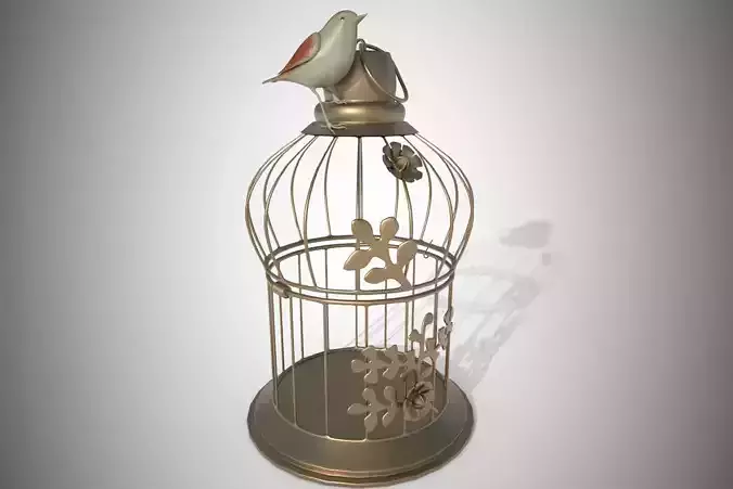Golden Cage 3d Model