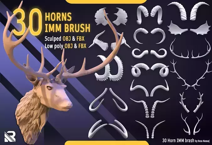30 Horns and tusk for Humans and Animals