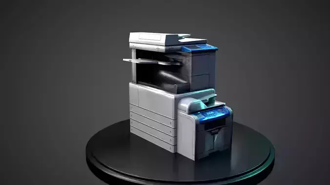 PhotoStat Machine Low-poly 3D model