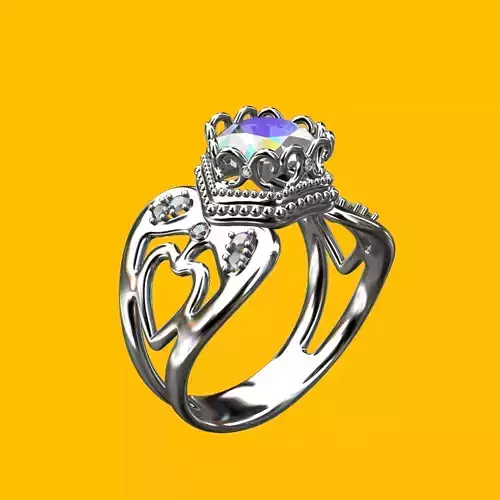 jewelry3dfile30 swarovski crystal ring
